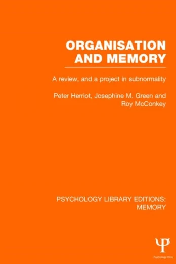 Organisation and Memory (PLE: Memory)