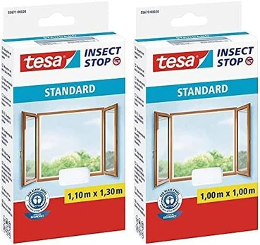 TESA MOSKITIERA OKIENNA BALTA STANDARD 1,1 x 1,3m