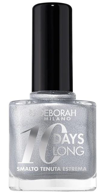 Nagų lakas Deborah Milano 10 Days Long, sidabro sp., 11 ml