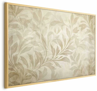 Artgeist Plakatas - Sand-colored Leaves and Vines