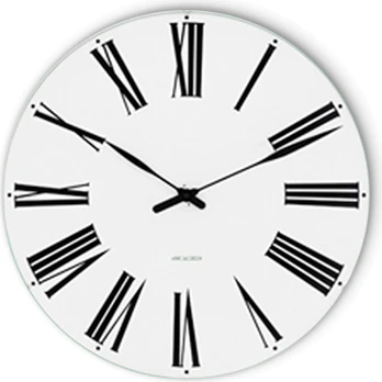 Arne Jacobsen Clocks Arne Jacobsen - Roman Wall Clock - Ø21 cm - White
