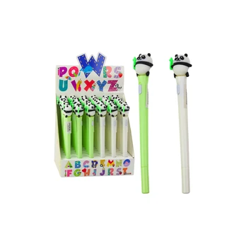 Lean Panda Ballpoint Pen Glowing Mėlyna Ink Žalias Baltas