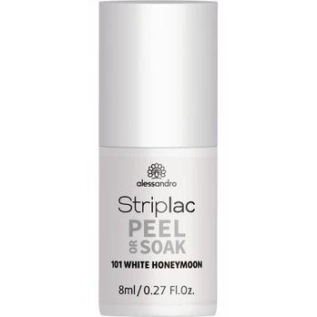 Alessandro Striplac Peel Or Soak Nagų lakas, 101 White Honeymoon