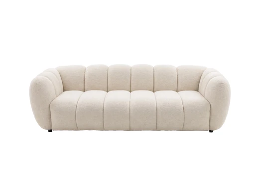„Bobo“ 3-vietė sofa – smėlio spalvos „Boucle“