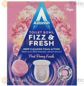 Klozeto valymo tabletės Astonish 8vnt. Peony