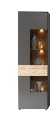 Vitrina Como COMV711LB, pilka/ruda