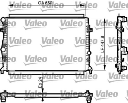 Variklio radiatorius VALEO VAL735556