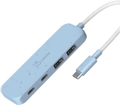 J5Create ECO-FRIENDLY USB-C TO 4-PORT/TYPE-C TYPE-A GEN 2 HUB