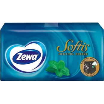 ZEWA vienkartinės nosinės SOFTIS MENTHOL, 1 vnt.