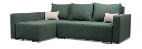 Kampinė sofa Megan (dešinė) Žalias
