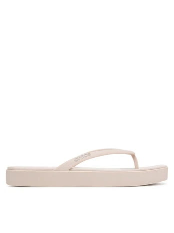 Crocs Šlepetės per pirštą Miami Square Flatform Flip 214161 Ruda