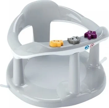 KRZESEŁKO DO KĄPIELI THERMOBABY,SZARE