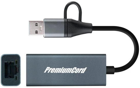 PremiumCord ku31ether07 - USB-C to USB-A Adapteris, 15 cm