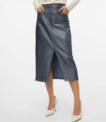 Vero Moda moteriškas sijonas 10318394*01, sidabrinis