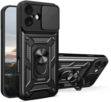 Dėklas Telforceone Defender Slide case for iPhone 17 6,3' juodas