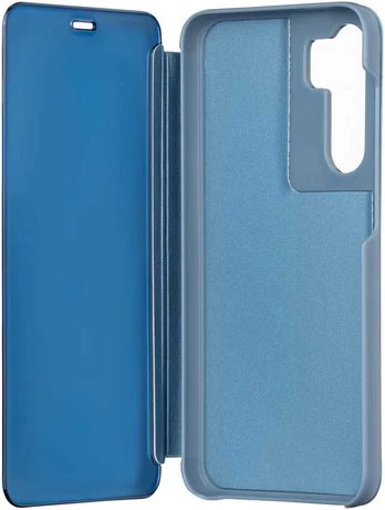 Dėklas Telforceone Fold Mirror View Case for Samsung Galaxy S23 FE mėlynas