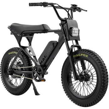 Elektrinis dviratis Macfox X1S, 20", 250 W, 13 Ah, juoda sp.