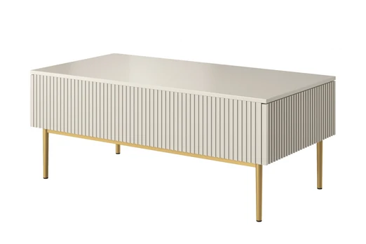 Coffee Table Nicole - Cashmere / Golden Legs