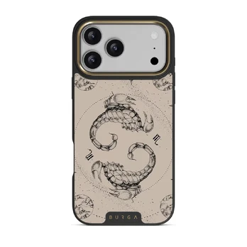 Scorpio - iPhone 17 Pro Max Case, Elite Dark (MagSafe) / Gold / Nude