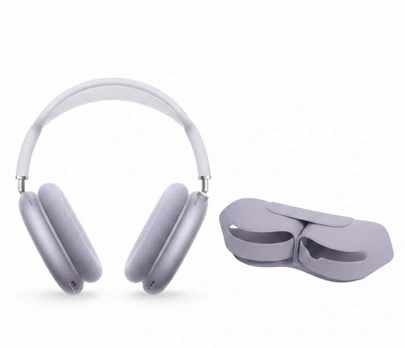 Belaidės ausinės su bluetooth, su dėklu violetinės