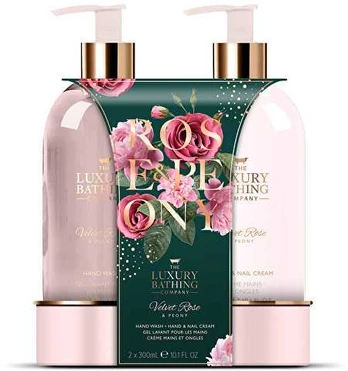 Grace Cole Rose & Peony moisturizing hand care gift set 2 pcs