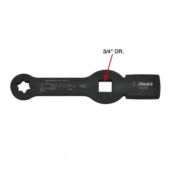 Raktas kilpinis/ė TORX smūginis E24 - 1511E24