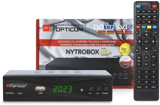 Imtuvas TV Opticum Imtuvas DVB-T2 OPTICUM NYTROBOX NSe H.265