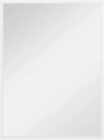 Sieninis veidrodis su MDF rėmu, baltas, 60 × 80 cm