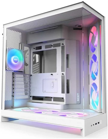 NZXT H9 FLOW RGB+ (2025) baltas | PC-Gehäuse