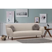 Trivietė sofa Enna-Beige Smėlio spalvos kaina