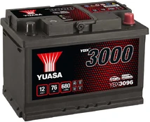 YUASA YBX3096 76AH 680A kaina