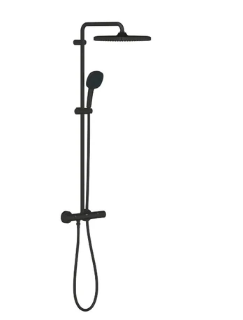 Termostatinė dušo sistema Tempesta 250 cube, black phantom