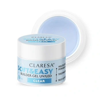 CLARESA Żel budujący do paznokci Soft&Easy Builder - Clear 45g