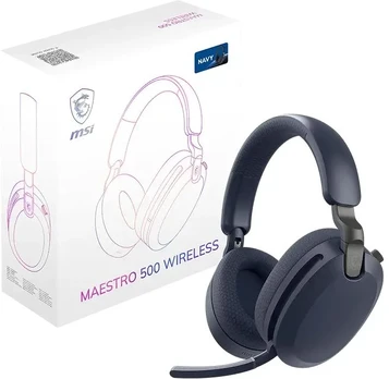 MSI MAESTRO 500 Belaidės žaidimams ausinės ANC Bluetooth 5.4, Navy