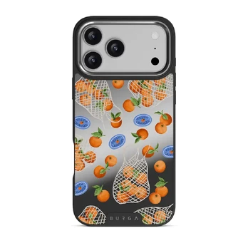 Helios - iPhone 17 Pro Max Case, Elite Mirror Dark (MagSafe) / Silver