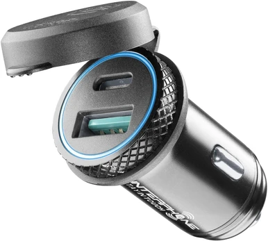 Genius Interphone USB-C a USB Įkroviklis do motocykla
