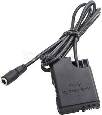 Caruba Nikon EN EL14 full decoding Dummy battery (straight cable)