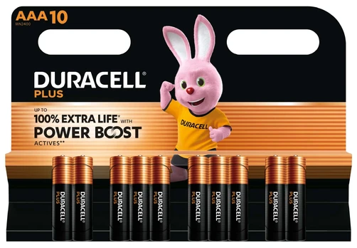 Duracell Batterie Plus -AAA (MN2400/LR03) BOOST K10 10St.