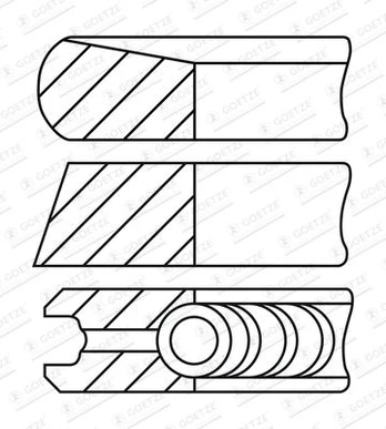GOETZE 08-450600-00 Piston rings set