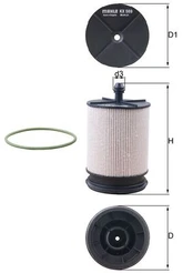Degalų filtras KNECHT KX569D