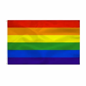 PRIDE Rainbow Flag 90x150 cm - Durable Multicolor Fabric Banner
