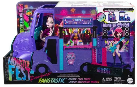 Mattel Monster High koncertinis maisto sunkvežimis HXH83