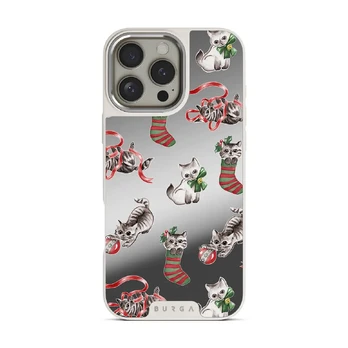 Merry Kitty - iPhone 16 Pro Max Case, Elite Mirror Light (MagSafe) / Silver