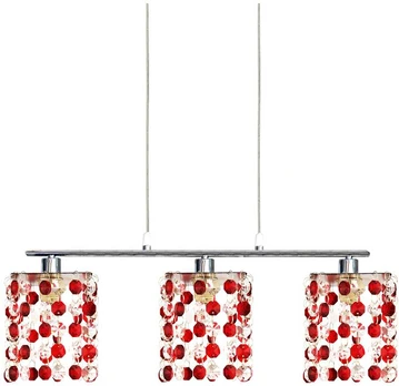CLASSIC OVERHANG 3X40W G9 Raudonas
