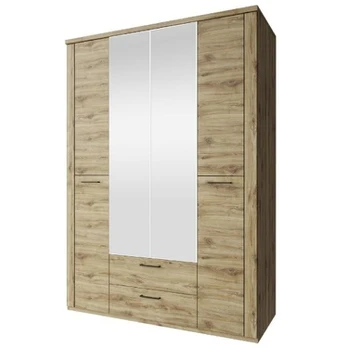 Spinta su veidrodžiu Doorset 4D2S, ruda