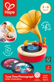 HAPE žaislinis fonografas, E0641A