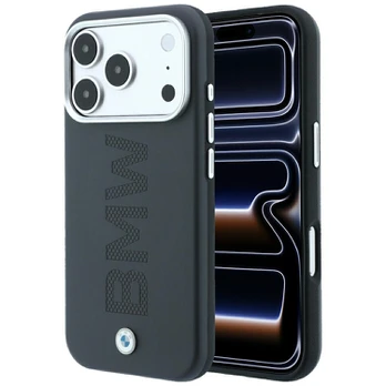 Dėklas BMW Sign Centered Deboss MagSafe do iPhone 18 Pro Max / 17 Pro Max pilka