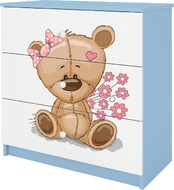 Mėlyna Komoda babydreams meškiukas kaina