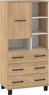 Vitrina Meblocross 1D3SP, ruda