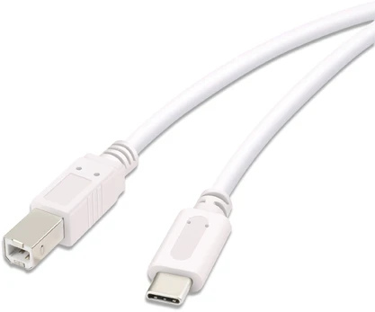 Vivanco cable USB-C - USB-B 3m, white (45356)